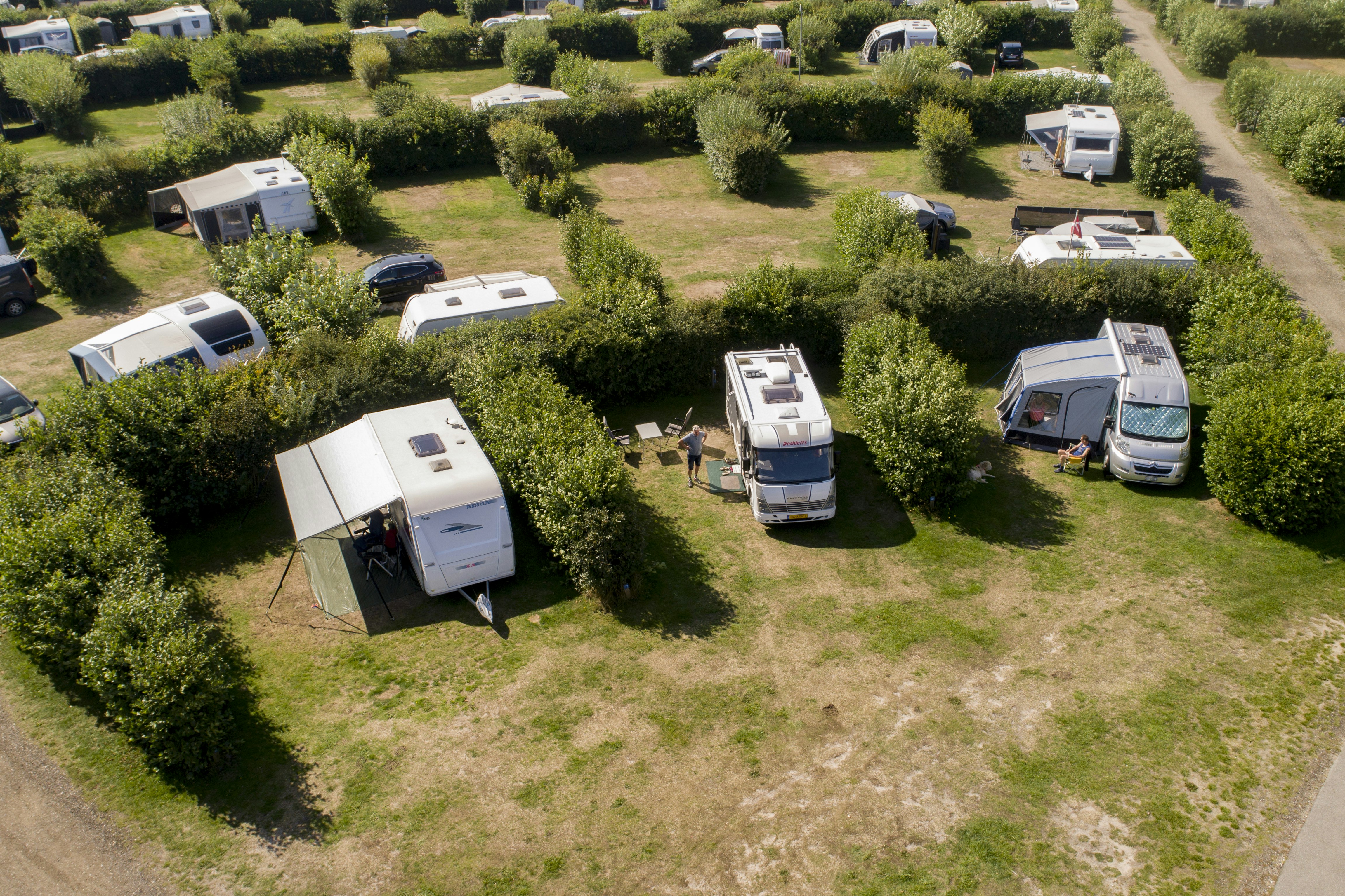 Råbjerg Mile - Campingplatz Luftaufnahme