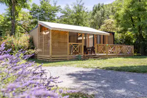 RCN-Camping La Bastide en Ardèche - Mobilheim auf dem Campingplatz
