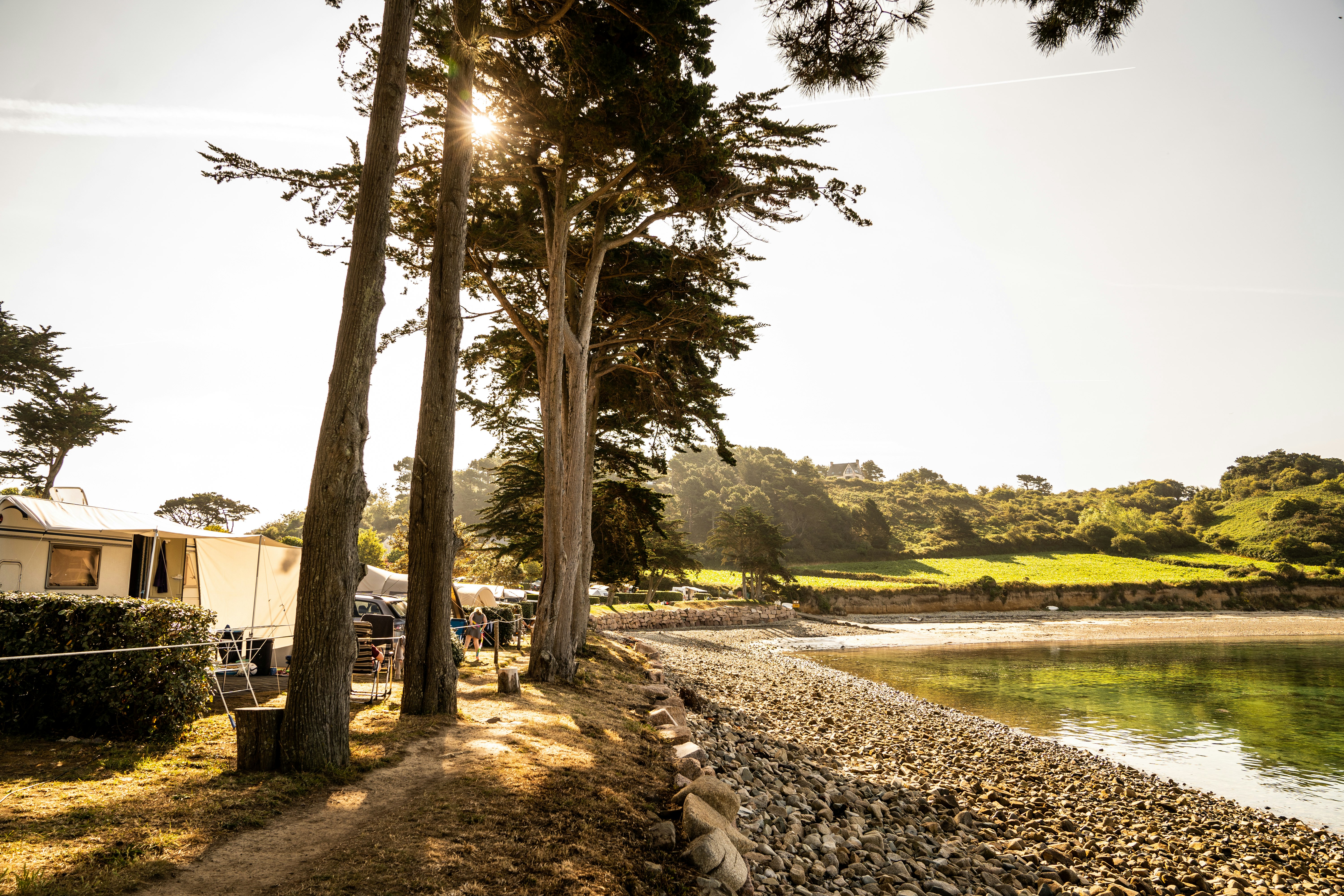 RCN Camping Port l'Épine - Blick auf die Standplätze am Strand