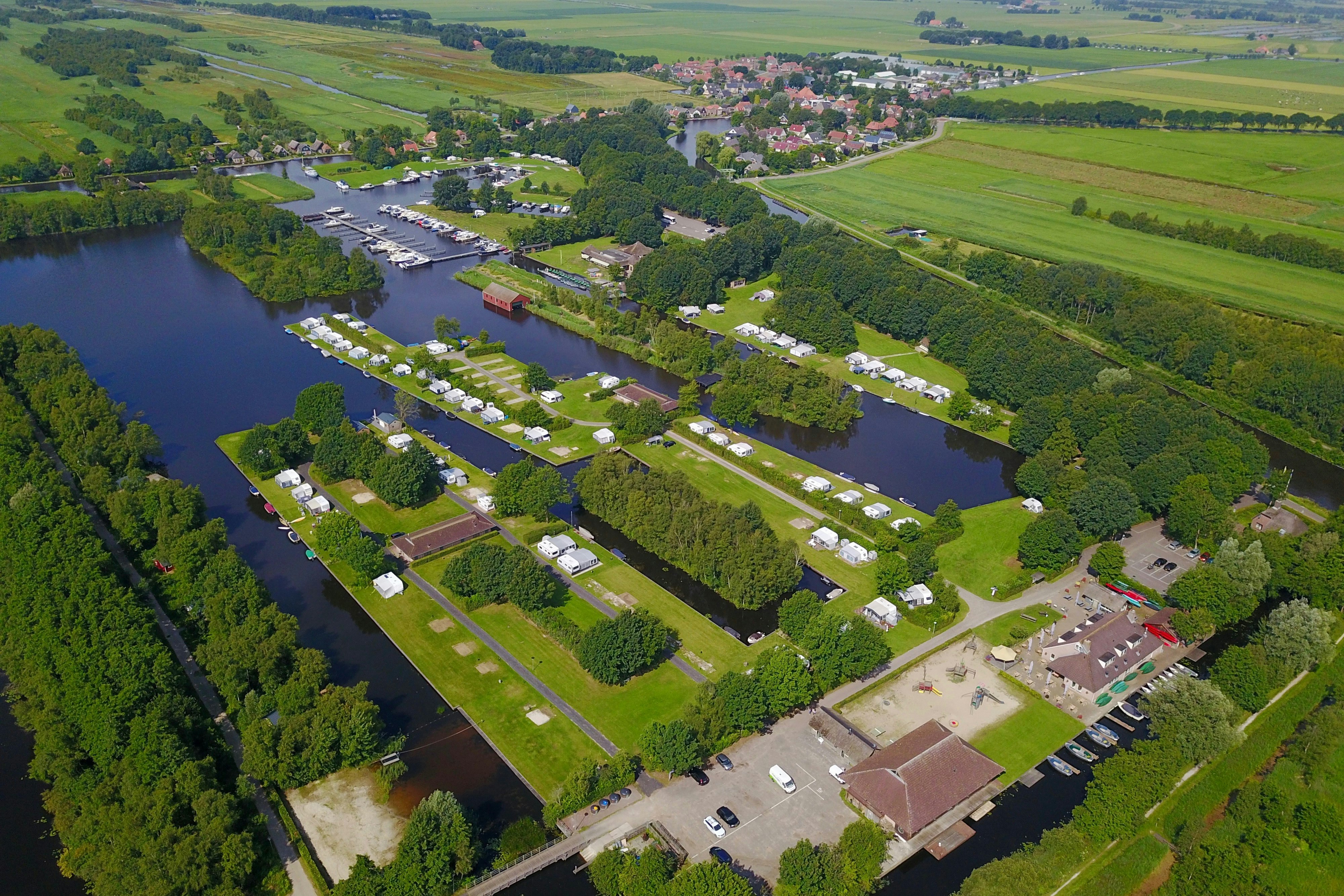 Recreatiecentrum de Kluft - Übersicht auf das gesamte Campingplatz Gelände 