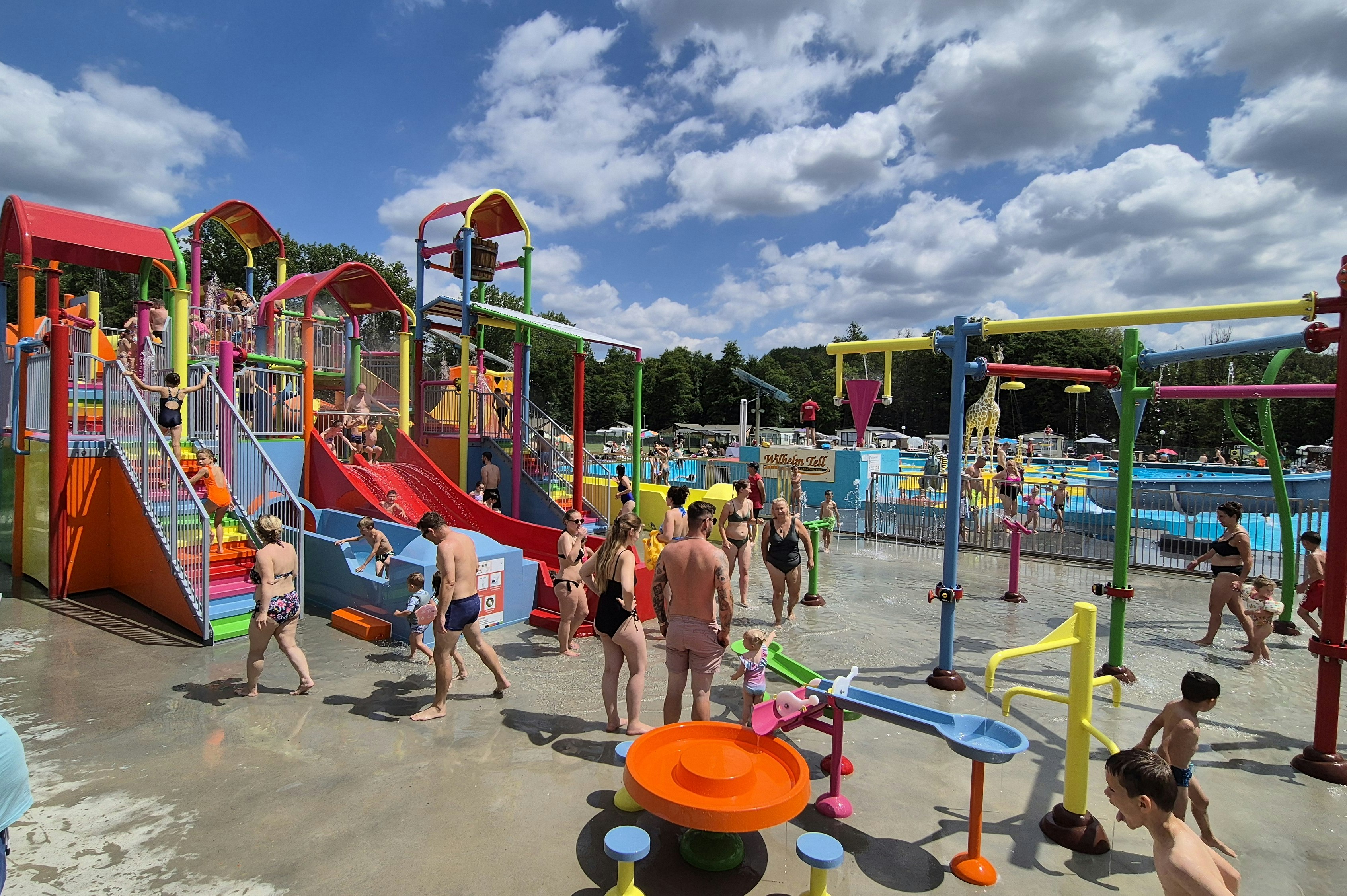 Recreatieoord Wilhelm Tell - Wasserspielplatz für Kinder auf dem Campingplatz