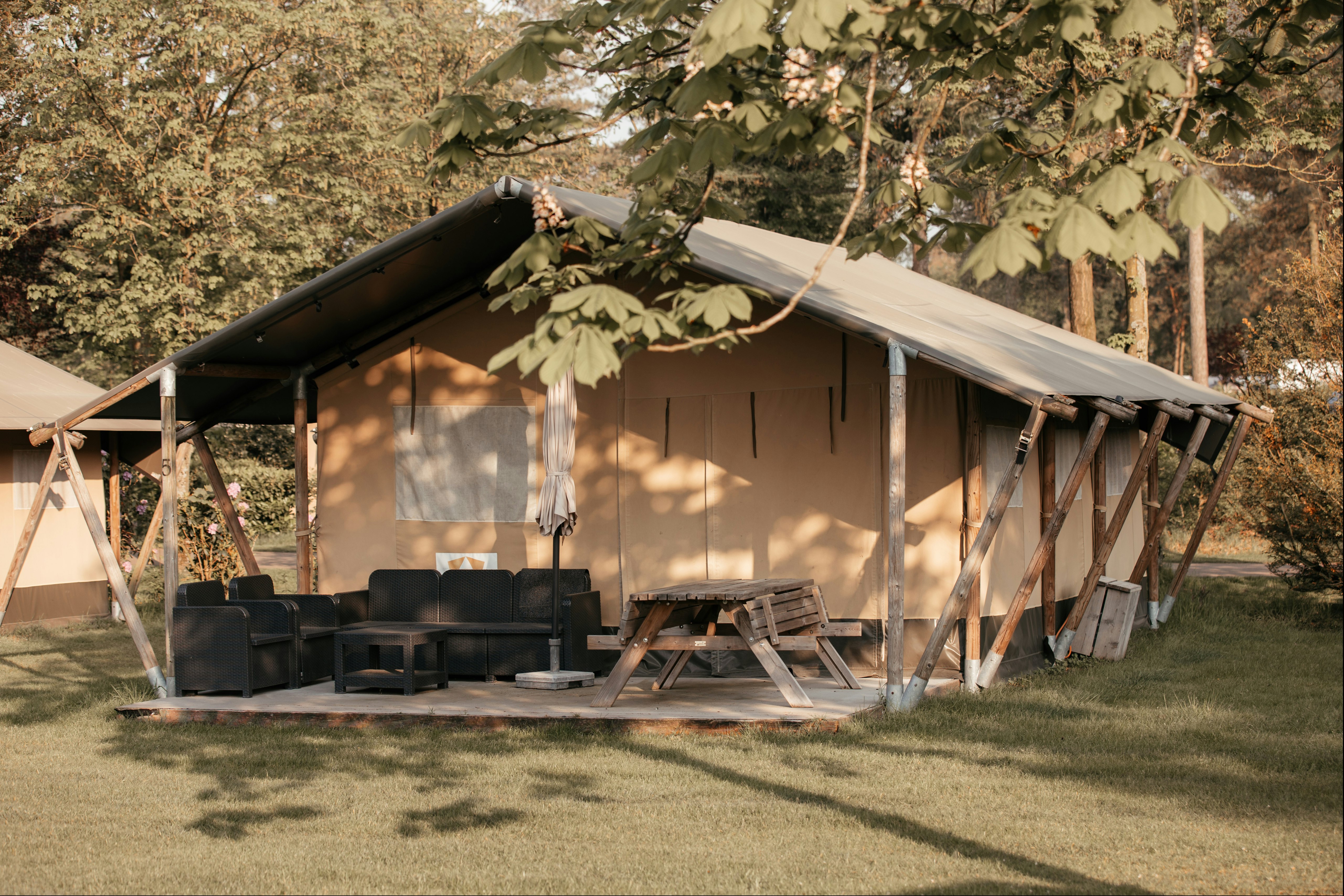 Recreatiepark De Achterste Hoef - Glamping-Zelt auf dem Campingplatz