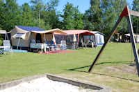 Recreatiepark De Tien Heugten - Stell- und Zeltplätze mit Blick ins Grüne auf dem Campingplatz