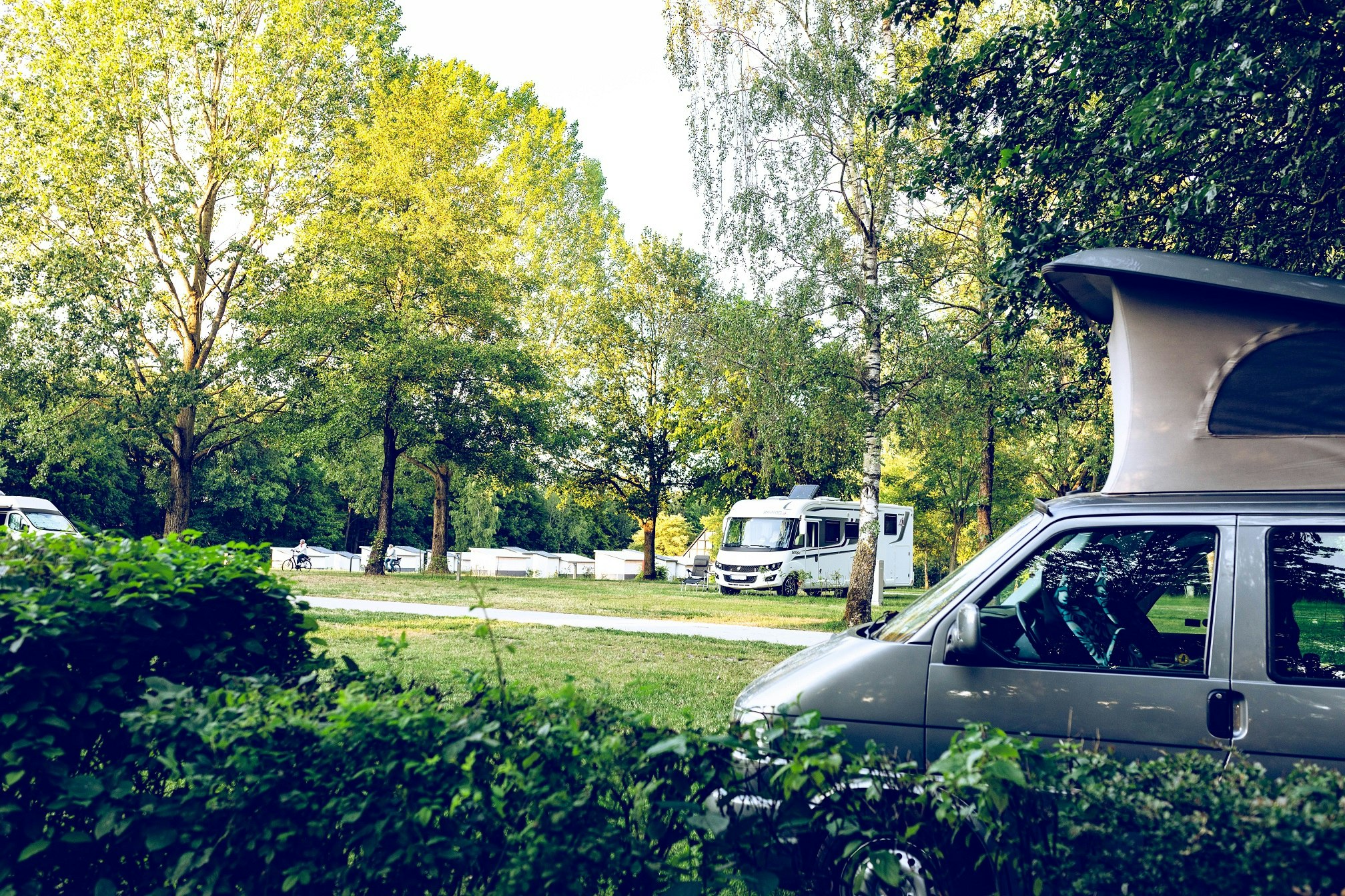Capfun Camping Tecklenburg  Regenbogen Tecklenburg - Standplätze im Grünen auf dem Campingplatz