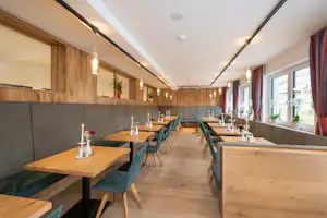 Reiteralm Camping - Innenansicht des Restaurants auf dem Campingplatz