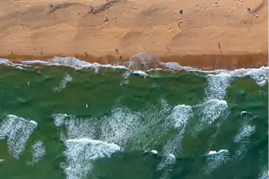 Résidence Les Sables d'Or By Resasol - Blick auf das Meer aus der Vogelperspektive