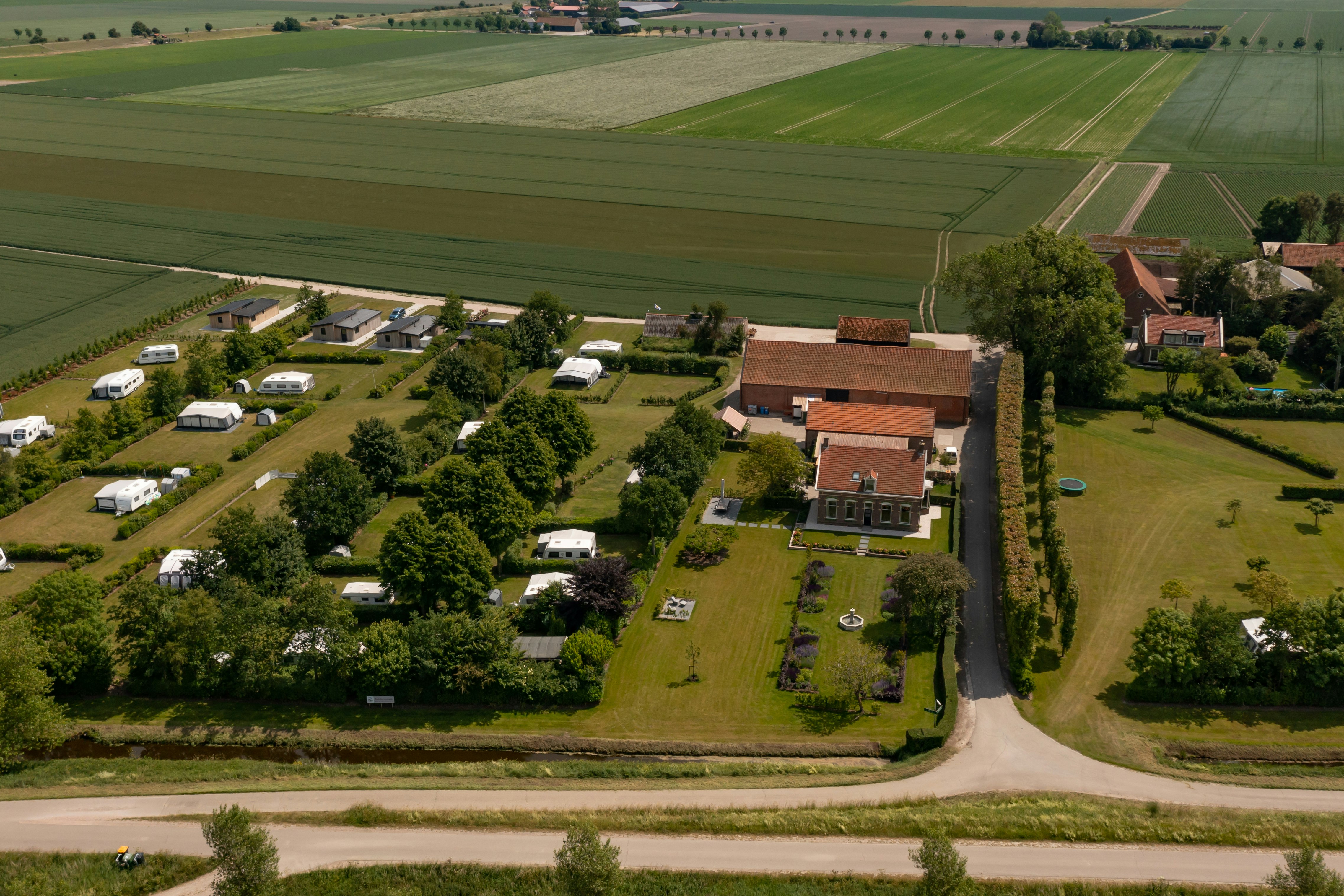 Résidence Oud-Bommenede  - Luftaufnahme des Campingplatzes