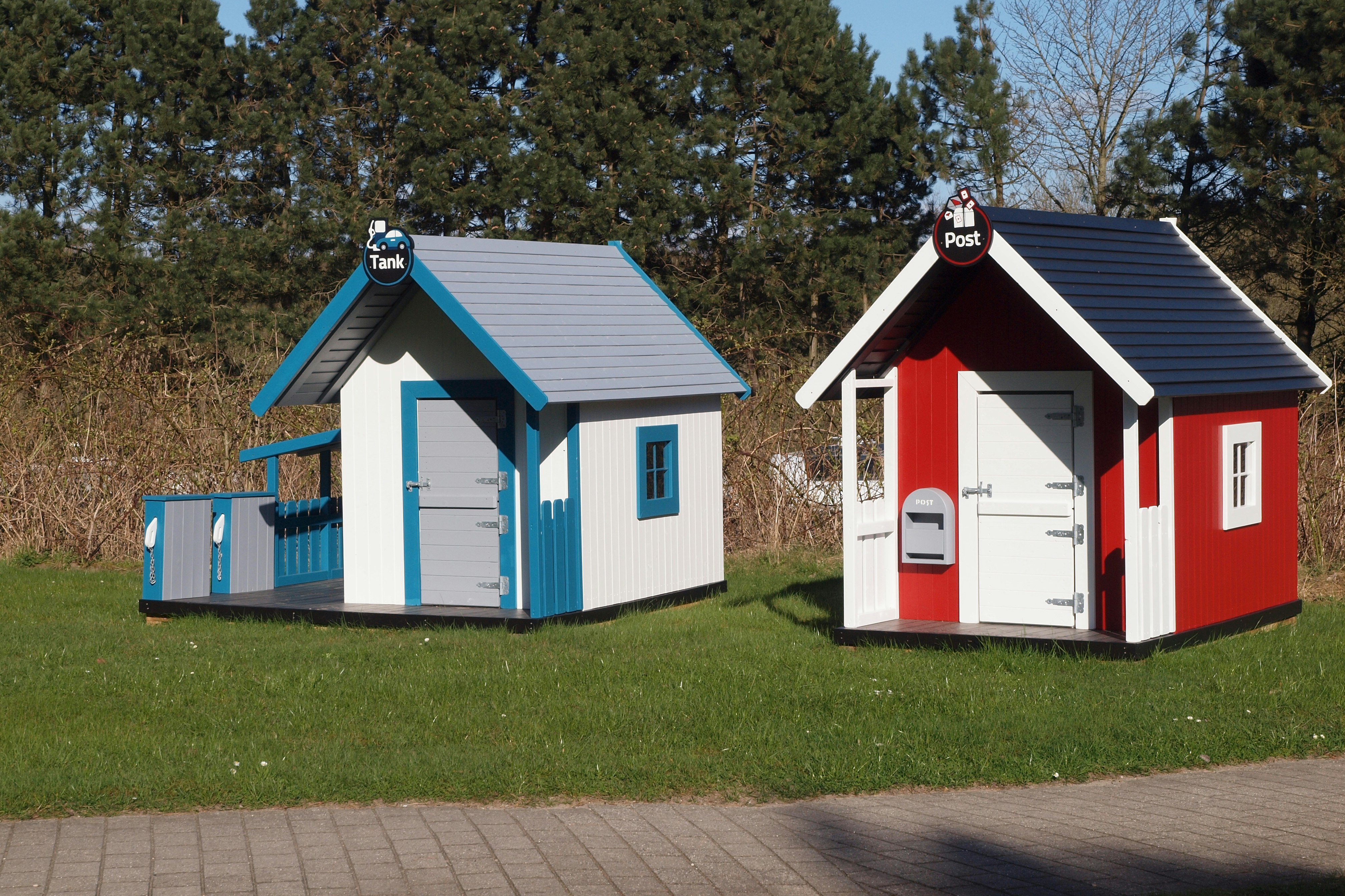 Århus Camping  First Camp Aarhus - Jylland - Blick auf die Mobilheime auf dem Campingplatz