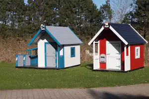 Århus Camping First Camp Aarhus - Jylland - Blick auf die Mobilheime auf dem Campingplatz