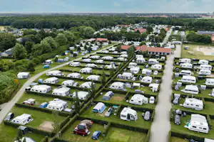 Ribe Camping - Campingplatz aus der Vogelperspektive