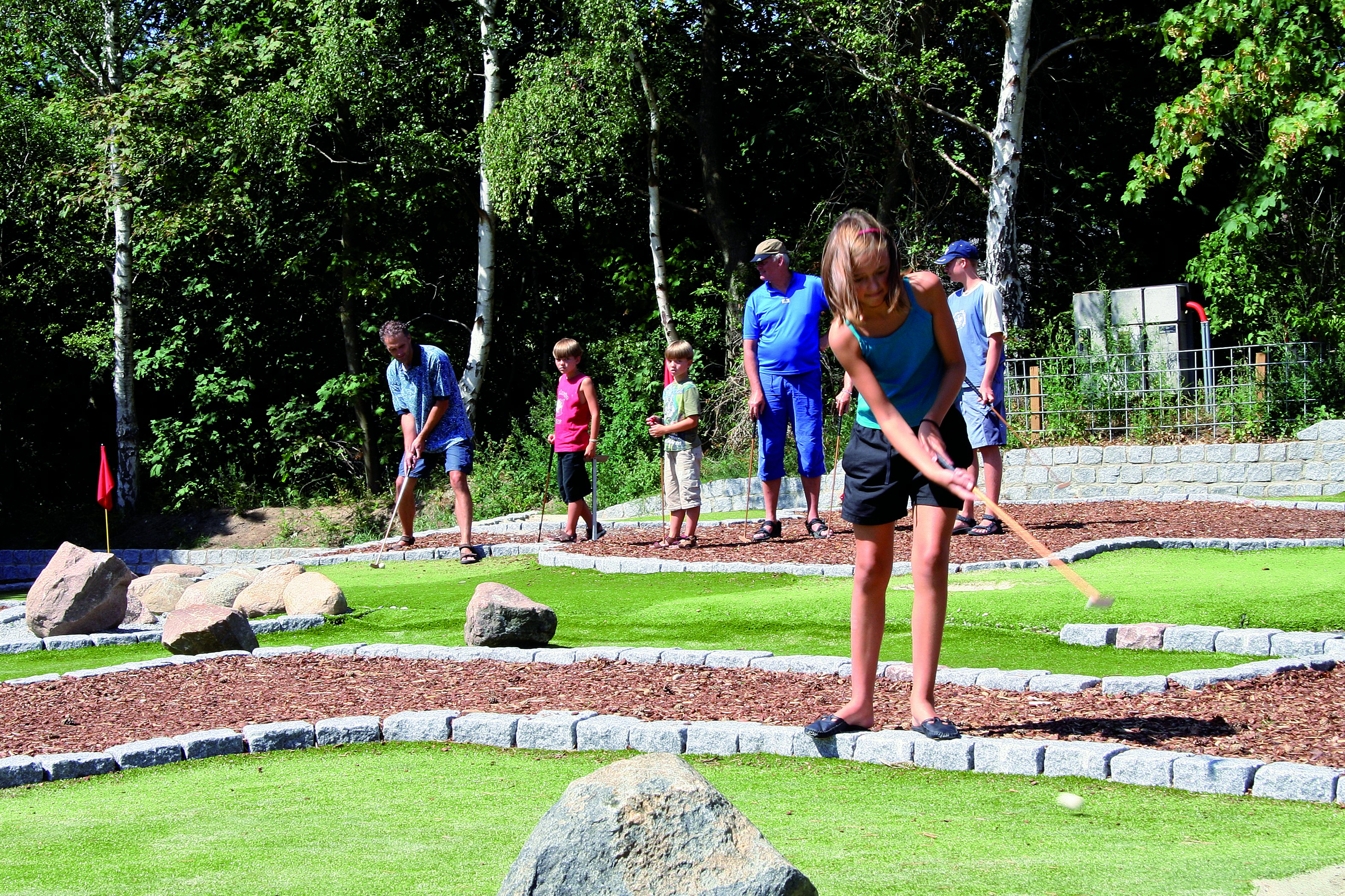 Ristinge Camping - minigolf platz