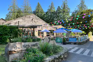 River Dart Country Park - Café mit Terrasse auf dem Campingplatz
