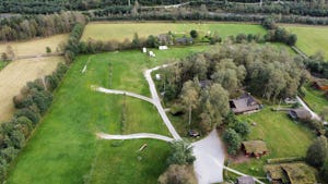 Rjukan Hytte- og Caravanpark - Campingplatz aus der Vogelperspektive