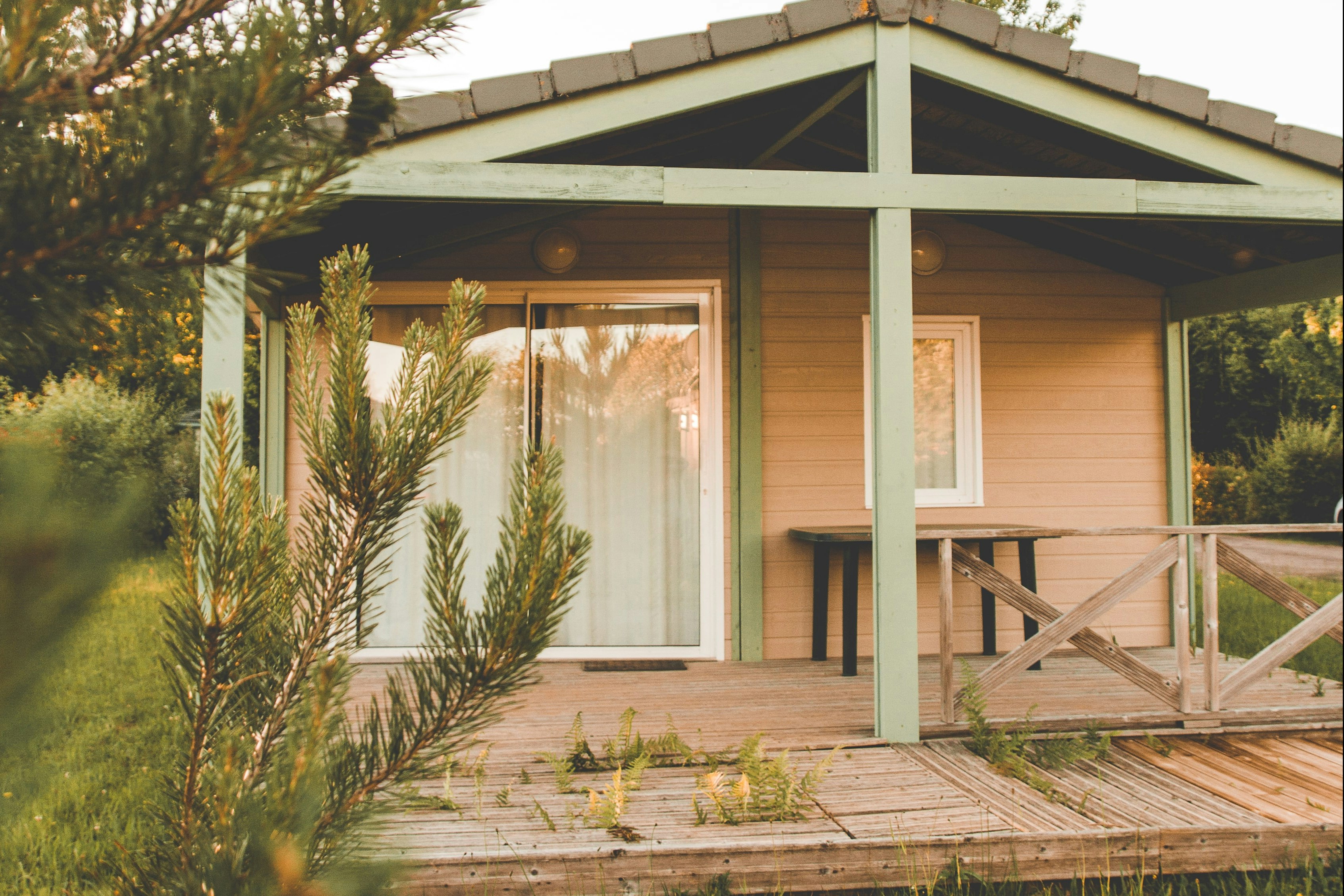 Résidence de tourisme Les Hameaux de Miel  - Mobilheim mit Terrasse auf dem Campingplatz