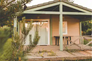 Résidence de tourisme Les Hameaux de Miel - Mobilheim mit Terrasse auf dem Campingplatz