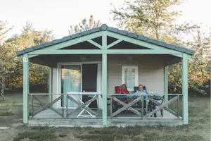 Résidence de tourisme Les Hameaux de Miel - Mobilheim mit Terrasse auf dem Campingplatz