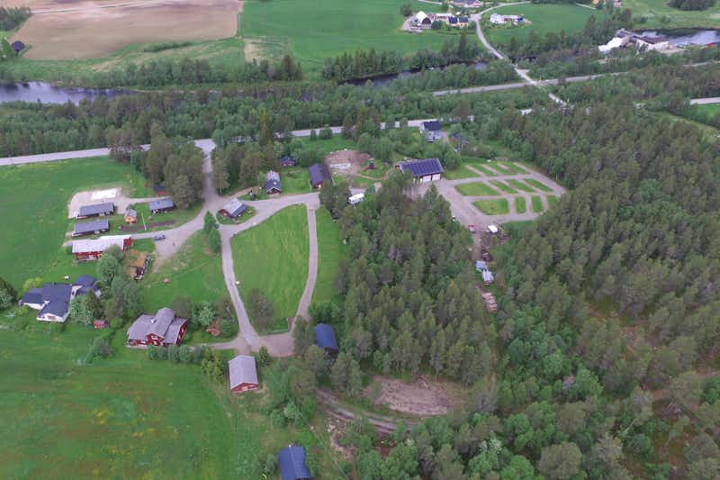 Røste Hyttetun & Camping  - Luftaufnahme des Campingplatzes