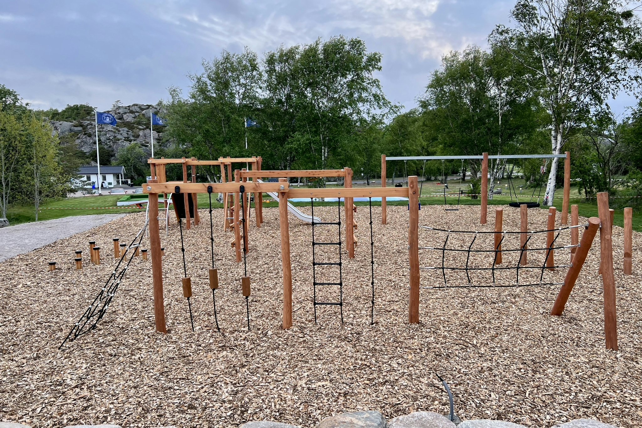 SweCamp Saltviks Camping  Saltviks Stugby & Camping  - Kinderspielplatz auf dem Campingplatz