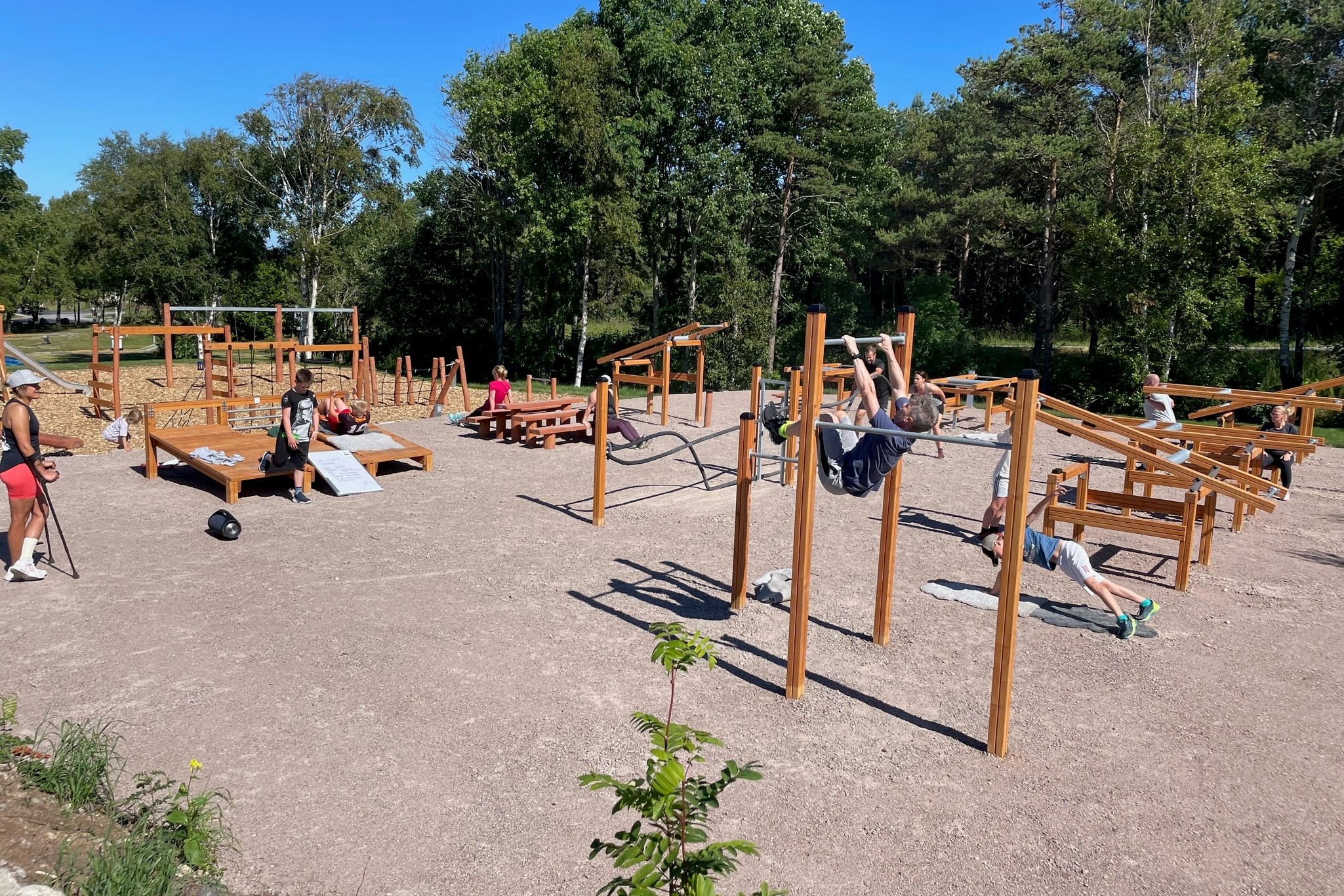 SweCamp Saltviks Camping  Saltviks Stugby & Camping  - Kinderspielplatz auf dem Campingplatz