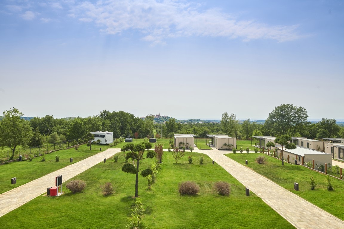 San Servolo Wellness Camping - Campingplatz Stellplaetze aus der Vogelperspektive