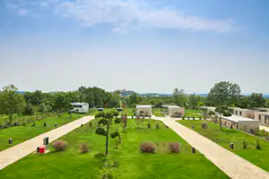 San Servolo Wellness Camping - Campingplatz Stellplaetze aus der Vogelperspektive