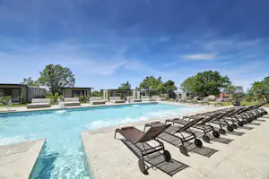 San Servolo Wellness Camping - Mobilheimen mit Poolblick