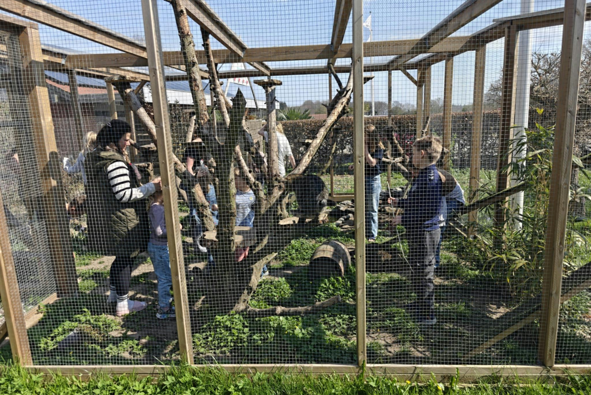 Sandersvig Camping en Tropenland - Tiergehege auf dem Campingplatz