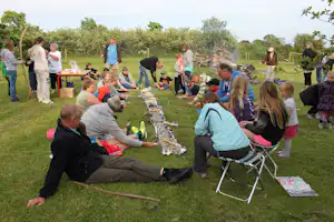 Sandersvig Camping en Tropenland -Gäste beim gill
