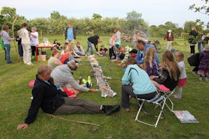 Sandersvig Camping en Tropenland -Gäste beim gill