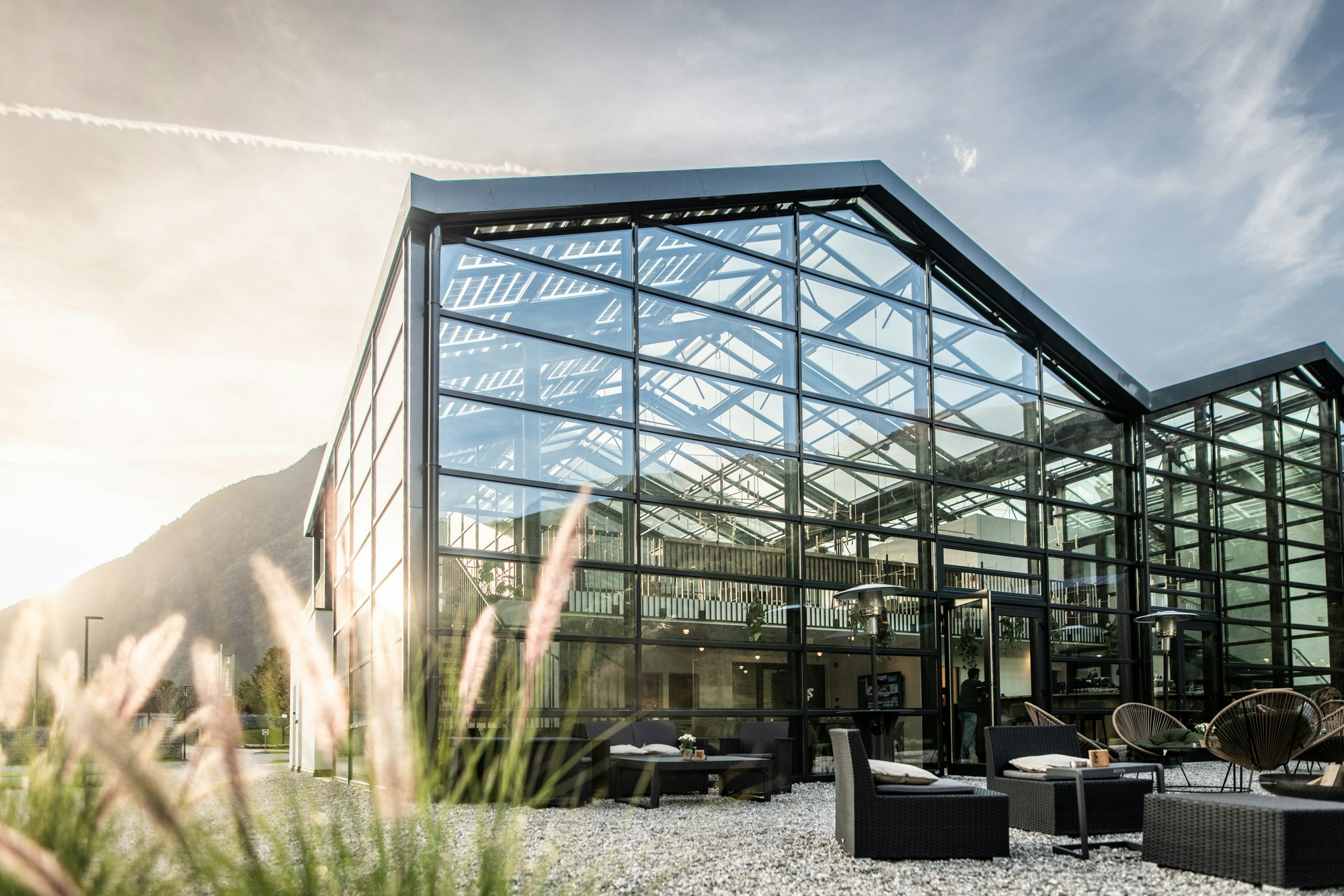 Såndgøld Alpine Glamping - Restaurant auf dem Campingplatz
