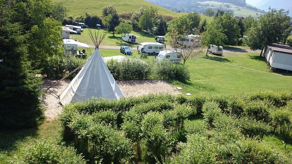 Erlebnisbauernhof Gerbe - Übersicht der Stellplätzen auf dem Campingplatz   
