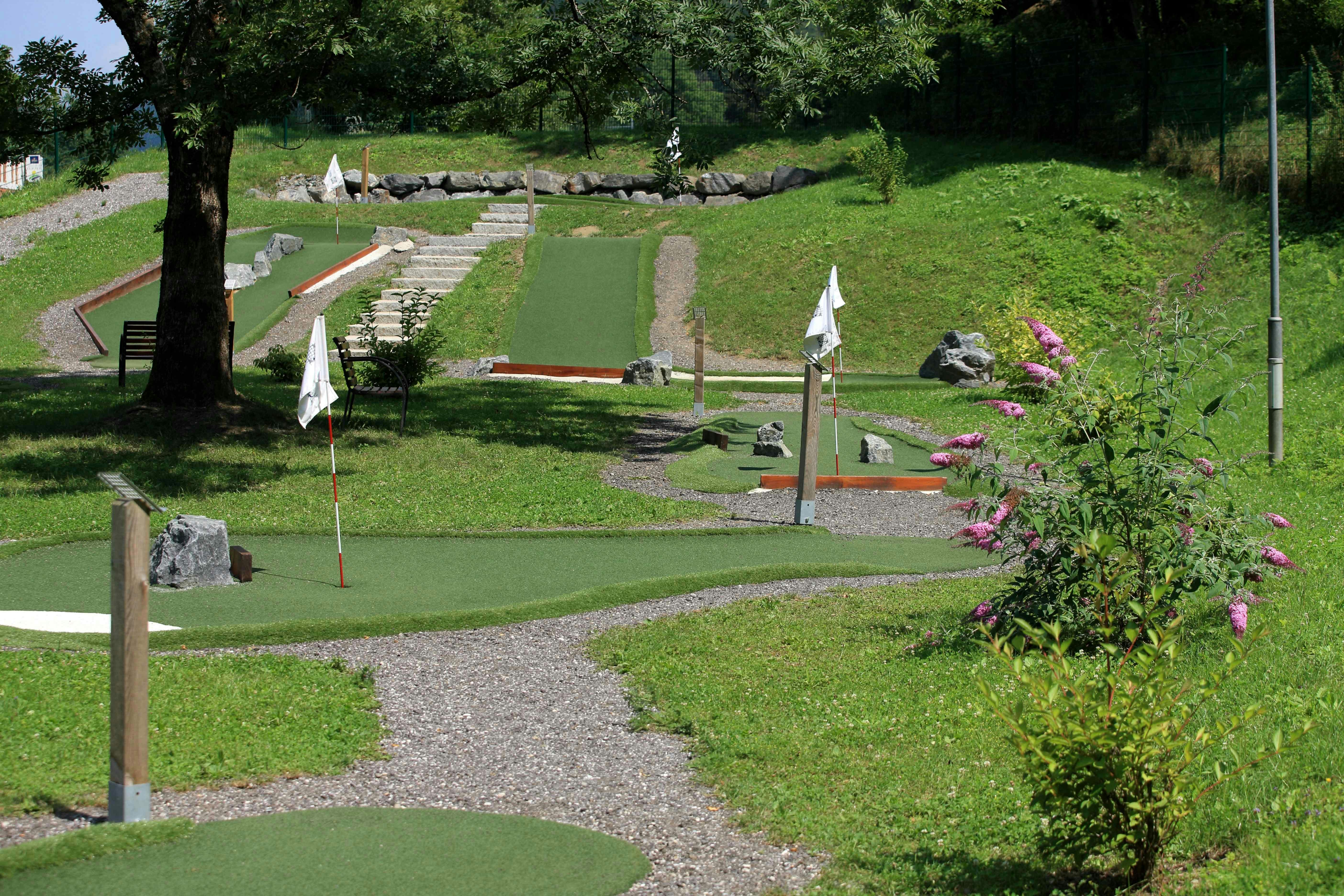 Seecamping Berghof  - Minigolfanlage auf dem Campingplatz