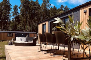 Hammersee Camping Bodenwöhr - Mobilheim mit Terrasse auf dem Campingplatz