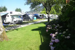 Seeterrassencamping Ried - Wohnwagenstellplätze auf dem Campingplatz