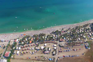 Semizkum Mocamp - Campingplatz am Marmarameer aus der Vogelperspektive