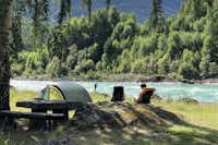 Sjoa Camping - Zeltplätze direkt am Ufer des Flusses