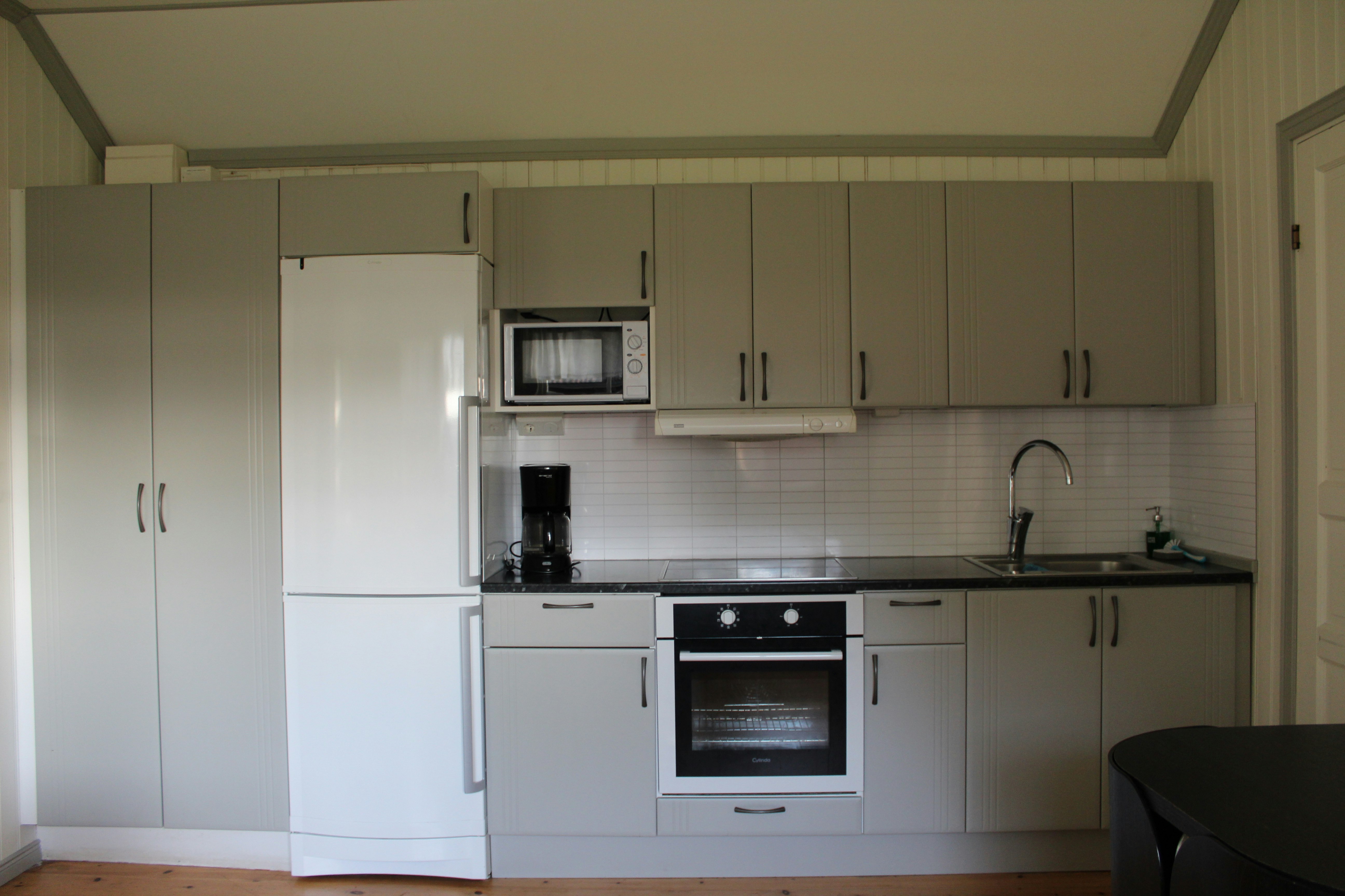 Skantzö Camping - Küche in einem der Mobilheime