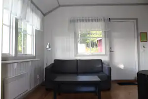 Skantzö Camping - Wohnzimmer in einem der Mobilheime