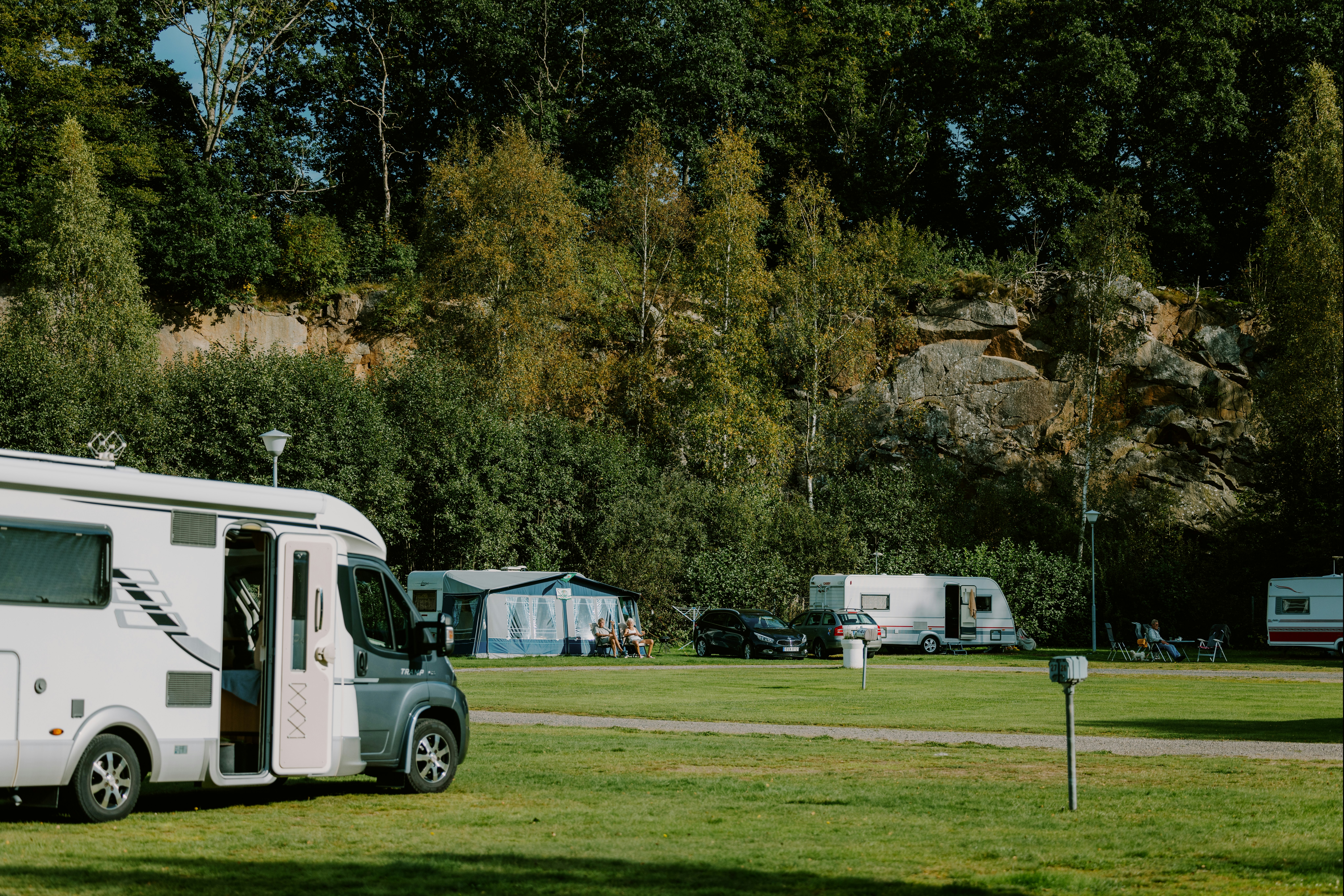 Skäralids Camping - Standplätze auf dem Campingplatz