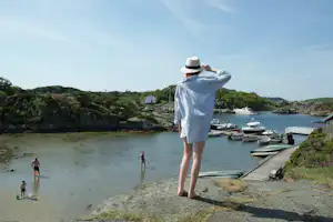 Skottevik Feriesenter Skottevik FerieSenter - Gäste beim Baden