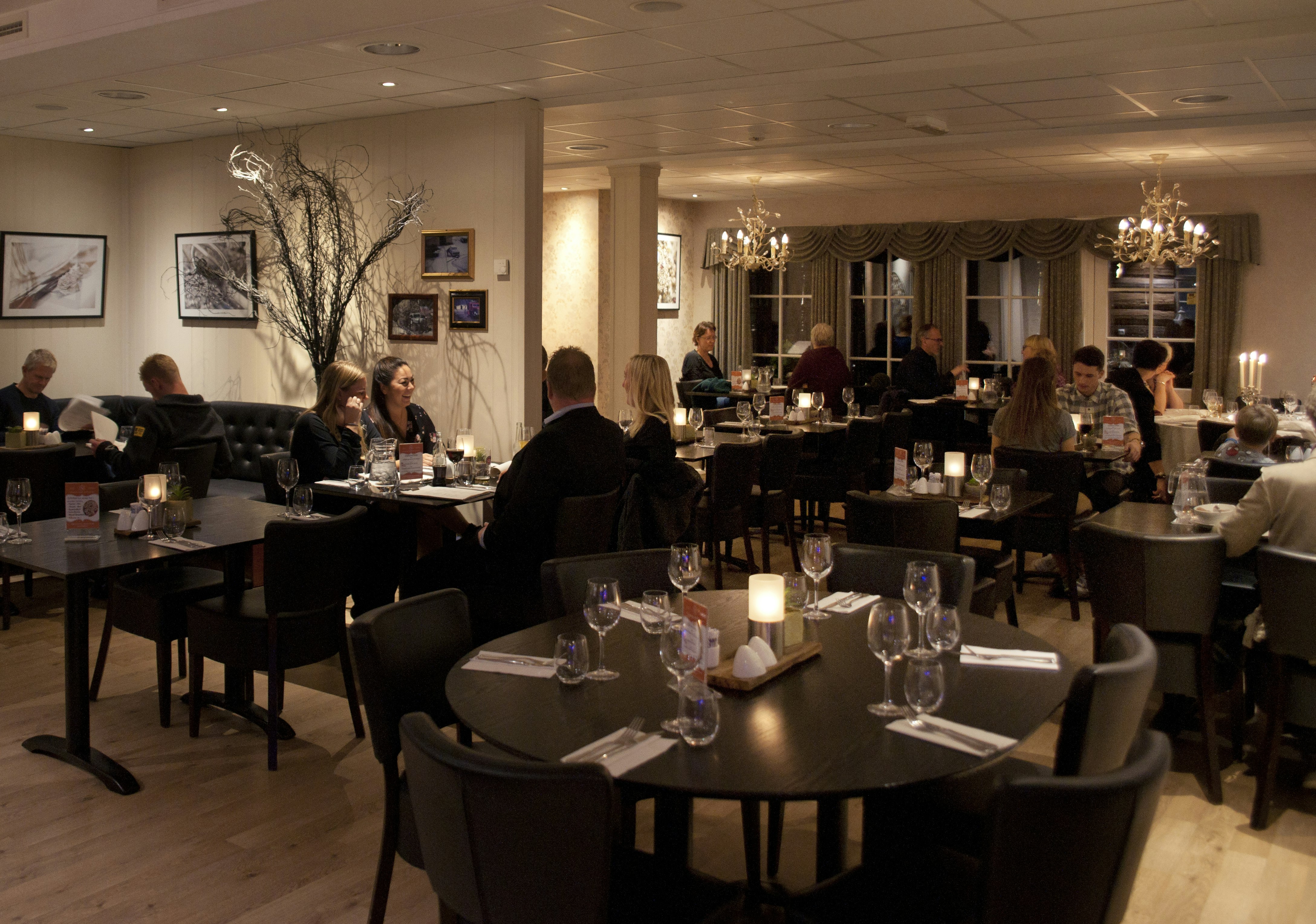 Sølvgarden Feriesenter - Innenansicht des Restaurants auf dem Campingplatz