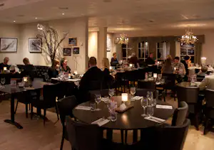 Sølvgarden Feriesenter - Innenansicht des Restaurants auf dem Campingplatz