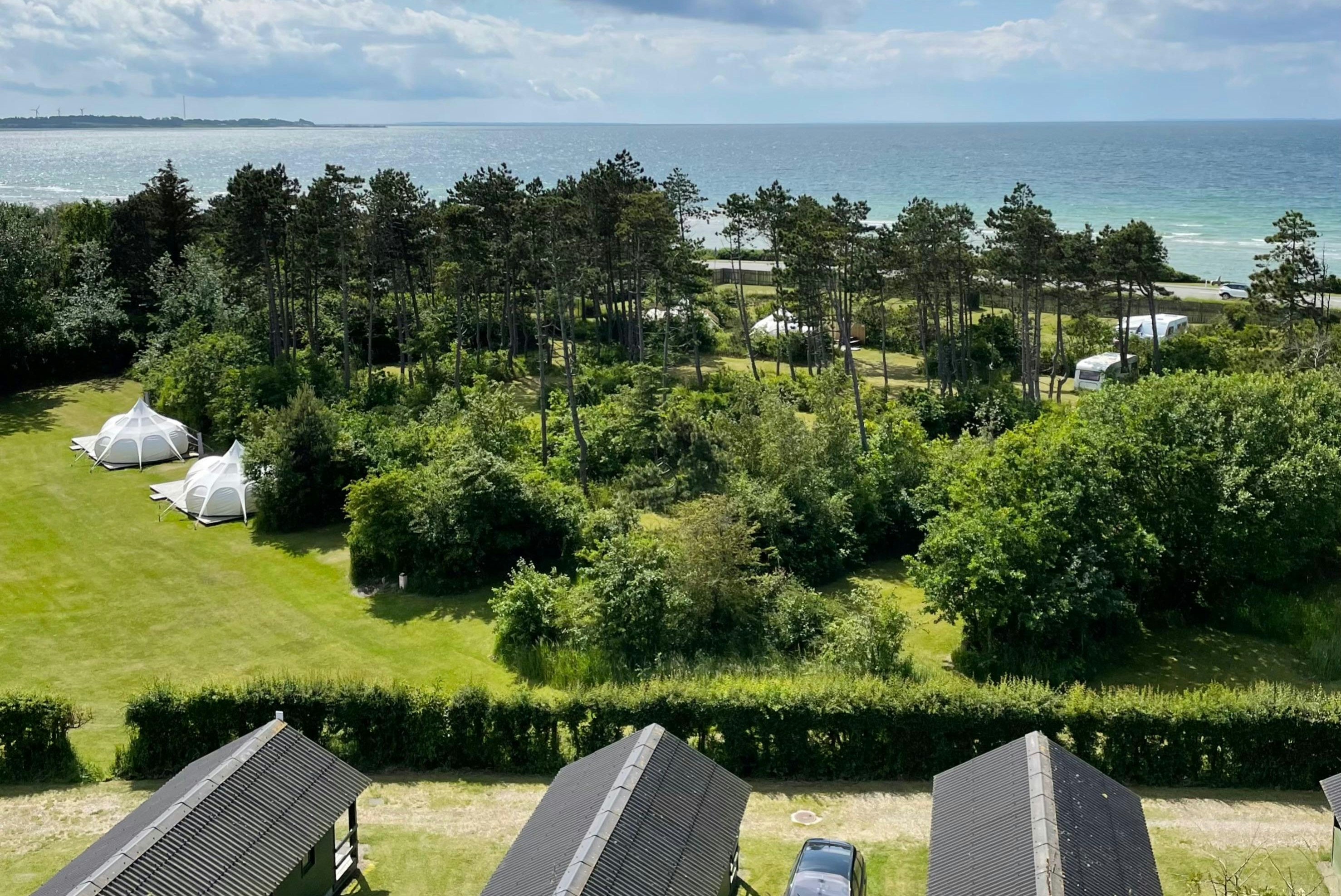 Sælvigbugtens Camping  - Luftaufnahme des Campingplatzes