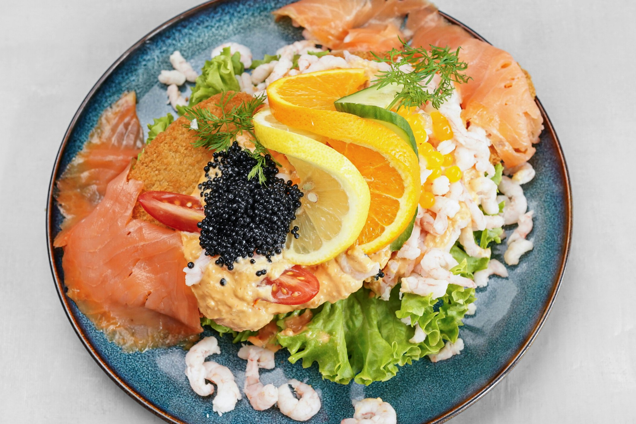 Kongernes Feriepark - Teller mit Fisch