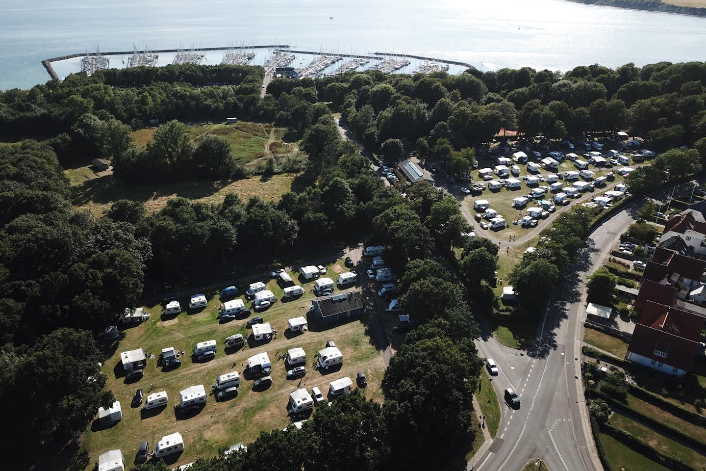 Sønderborg Camping - Luftaufnahme des Campingplatzgeländes