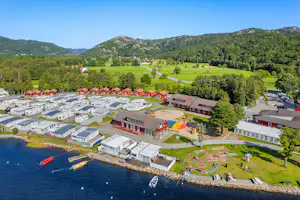 Solstrand Camping - Campingplatz aus der Vogelperspektive