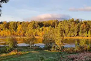 Sonfjällscampen Hedeviken - Stadnplatz auf dem Campingplatz mit Aussicht