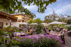 Sportcamp Woferlgut Sportcamping Woferlgut - Restaurant mit Terrasse auf dem Campingplatz