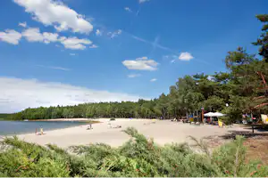 Spreewälder Seecamping Briesensee - Blick auf den Badestrand am See