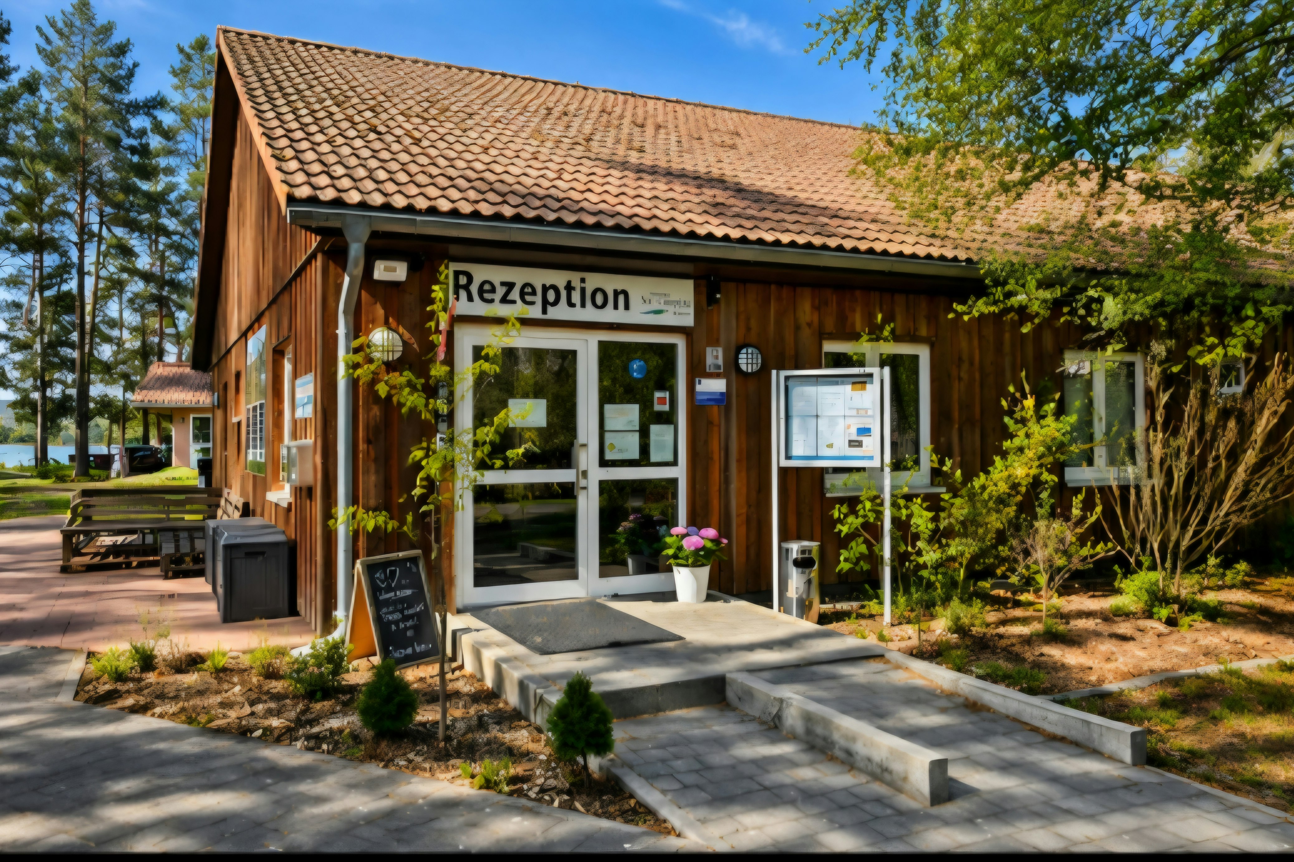 Spreewälder Seecamping Briesensee - Rezeptionsgebäude auf dem Campingplatz